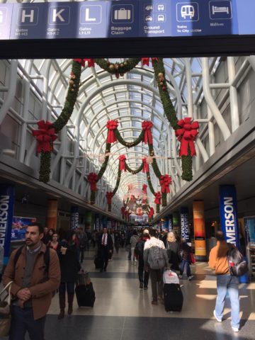 Chicago's O'Hare Airport is ready for Christmas